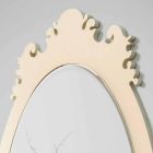Vintage Design Wall Mirror in Brown Wood with Frame - Giangio Viadurini