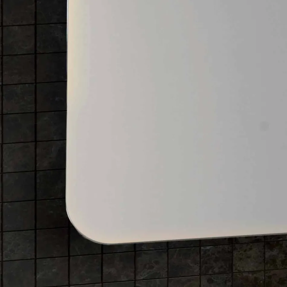 Modern design makeup mirror, LED lighting, Maren Viadurini