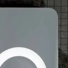 Modern design makeup mirror, LED lighting, Maren Viadurini