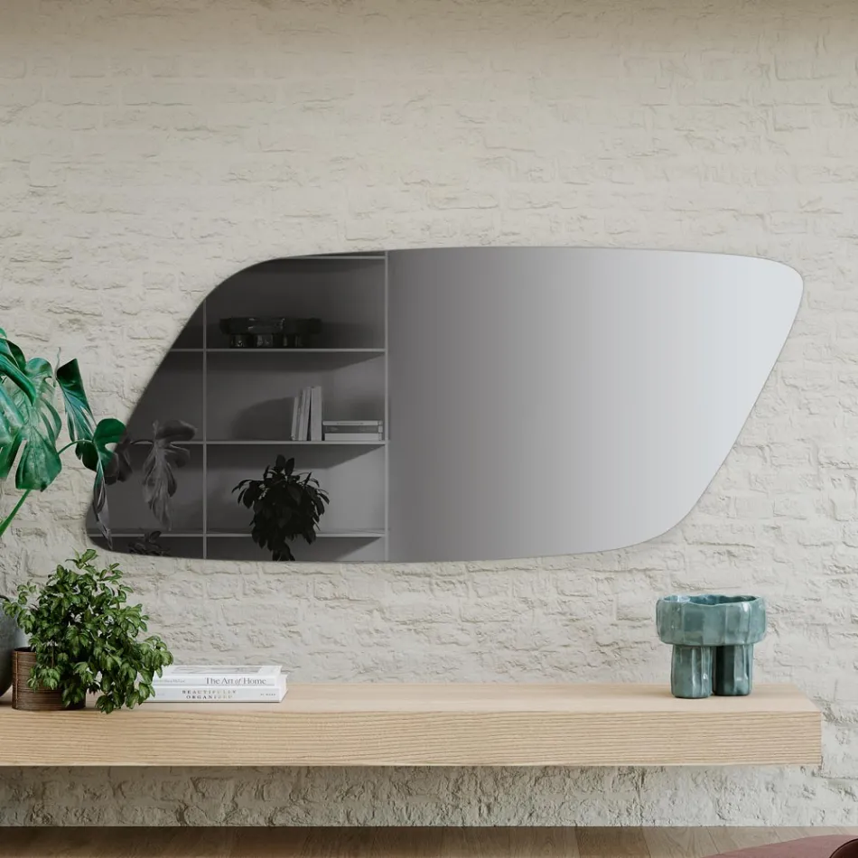 Linear Mirror in Three Colors Made in Italy - Virage Viadurini