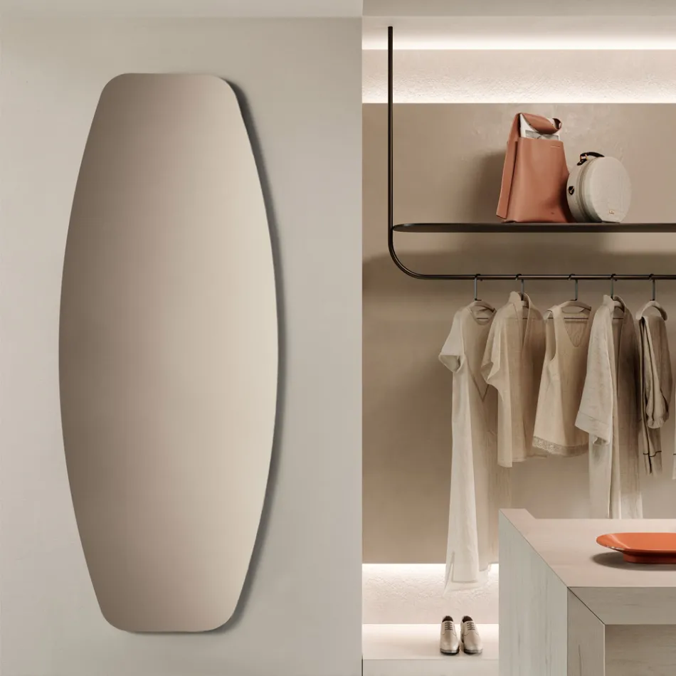 Elongated Mirror in Three Color Variations Made in Italy - Silea Viadurini