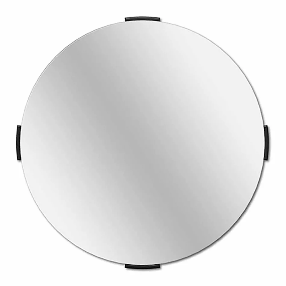 Modern Round Design Cantilever Wall Mirror with Frame - Odosso Viadurini