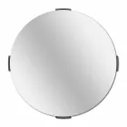 Modern Round Design Cantilever Wall Mirror with Frame - Odosso Viadurini