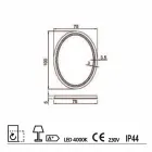 Contemporary design mirror with Pura LED lighting Viadurini