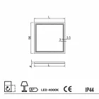 Contemporary bathroom design mirror with Paco LED lighting Viadurini