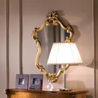 Luxury Shaped Mirror with Gold Leaf Frame Made in Italy - Precious Viadurini