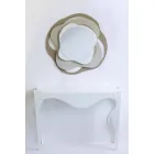 Modern Design Mirror from Tricolor Iron Wall Made in Italy - Gertrude Viadurini