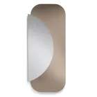 Mirror Made of 2 Overlapping Shaped Sheets Made in Italy - Adelaide Viadurini