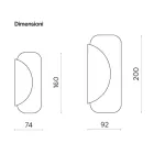 Mirror Made of 2 Overlapping Shaped Sheets Made in Italy - Adelaide Viadurini