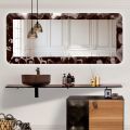 Curved Glass Mirror with a Liquid Effect and Backlighting - Excelsior