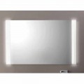 Modern bathroom mirror with LED lights, L1200x H 900 mm, Agata