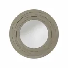 Modern Circular Wall Mirror in Colored Iron Made in Italy - Oregano Viadurini