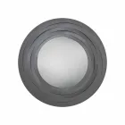 Modern Circular Wall Mirror in Colored Iron Made in Italy - Oregano Viadurini