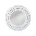 Modern Circular Wall Mirror in Colored Iron Made in Italy - Oregano Viadurini