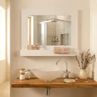 Horizontal Plexiglass Wall Mirror Container Made in Italy - Kiran Viadurini