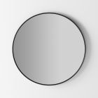 Backlit Wall Mirror with Black Frame Made in Italy - Riflessi Viadurini