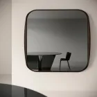 Square Mirror with Wooden Frame, Made in Italy - Vespera Viadurini