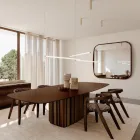 Square Mirror with Wooden Frame, Made in Italy - Vespera Viadurini