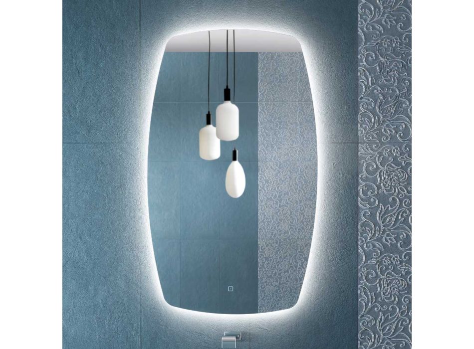 Perimeter LED Backlit Mirror Made in Italy - Sleep Viadurini