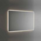 Backlit Bathroom Mirror with Sandblasted Frame Made in Italy - Floriana Viadurini