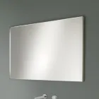 Rectangular Wall Mirror with Bronze, Black, Platinum or Copper Frame - Renga Viadurini