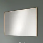 Rectangular Wall Mirror with Bronze, Black, Platinum or Copper Frame - Renga Viadurini