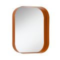 Rounded Rectangular Mirror, Metal Frame Made in Italy - Alexandra