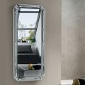 Rectangular Mirror with Cast Crystal Frame Made in Italy - Belinda