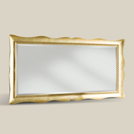 Rectangular Mirror with Classic Shaped Frame Made in Italy - Lara Viadurini