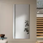 Rectangular Mirror with Side Insert in Two Colors Made in Italy - Lumis Viadurini