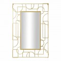 Modern Design Rectangular Iron Wall Mirror - Plinio