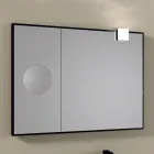 Rectangular Wooden Mirror and Magnifying Mirror Made in Italy - Curie Viadurini