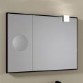 Rectangular Wooden Mirror and Magnifying Mirror Made in Italy - Curie