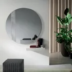 Round Mirror with Mesh Insert Made in Italy - Brigitta Viadurini
