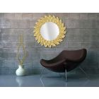 Modern Design Round Wall Mirror with Iron Frame - Seneca Viadurini