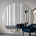 Round Design Wall Mirror Diameter 200 cm Made in Italy - Coriandolo