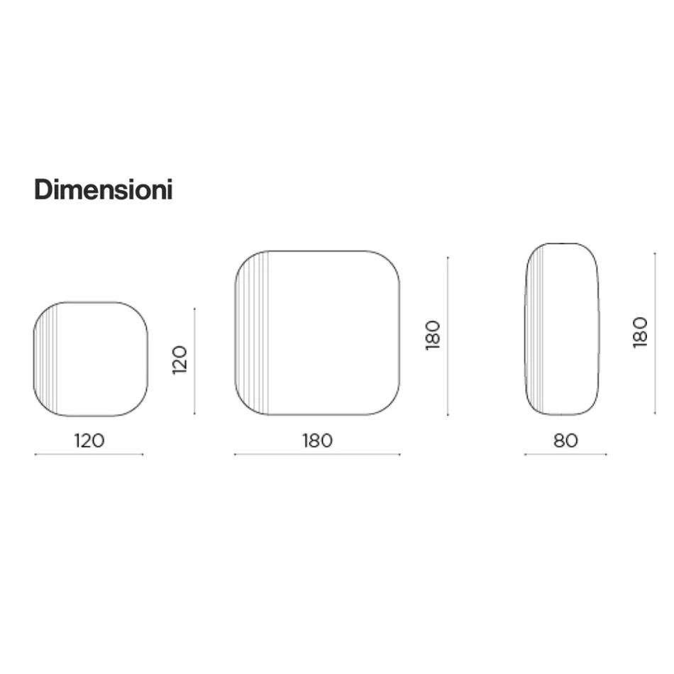 Shaped Mirror with Striped Insert Made in Italy - Alessia Viadurini