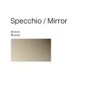 Clea Round Wall Mirror in Hammered Glass, Made in Italy Viadurini