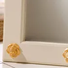 Vertical floor / wall mirror with Abel decorations, handmade Viadurini