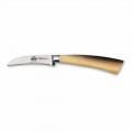 Curved paring knife in stainless steel, Berti exclusively for Viadurini - Bartoldi