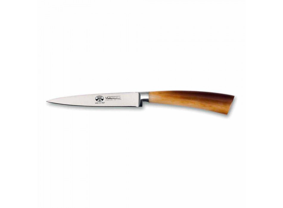 Berti Straight Stainless Steel Paring Knife Exclusive for Viadurini - Caldero Viadurini