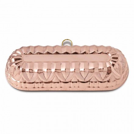 Oval Plumcake Mold in Hand Tinned Copper 30x11 - Gianclaudio Viadurini