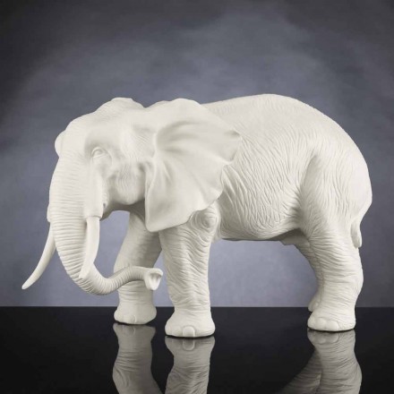 Handmade Ceramic Elephant Figurine Made in Italy - Infantryman Viadurini
