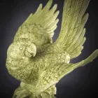 Parrot-Shaped Ceramic Figurine Handmade in Italy - Pagallo Viadurini