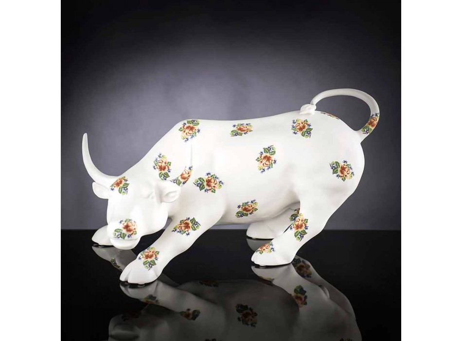 Handmade Ceramic Bull-Shaped Figurine Made in Italy - Bulino Viadurini