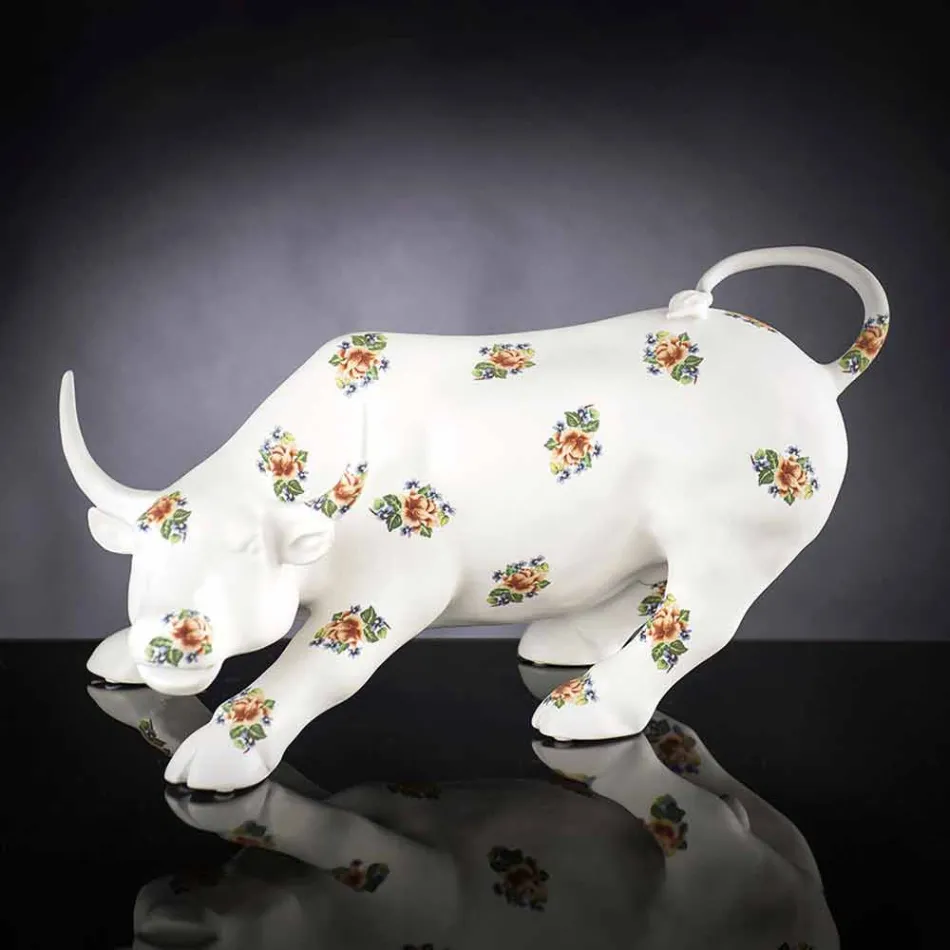 Handmade Ceramic Bull-Shaped Figurine Made in Italy - Bulino Viadurini