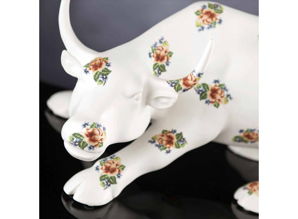 Handmade Ceramic Bull-Shaped Figurine Made in Italy - Bulino Viadurini