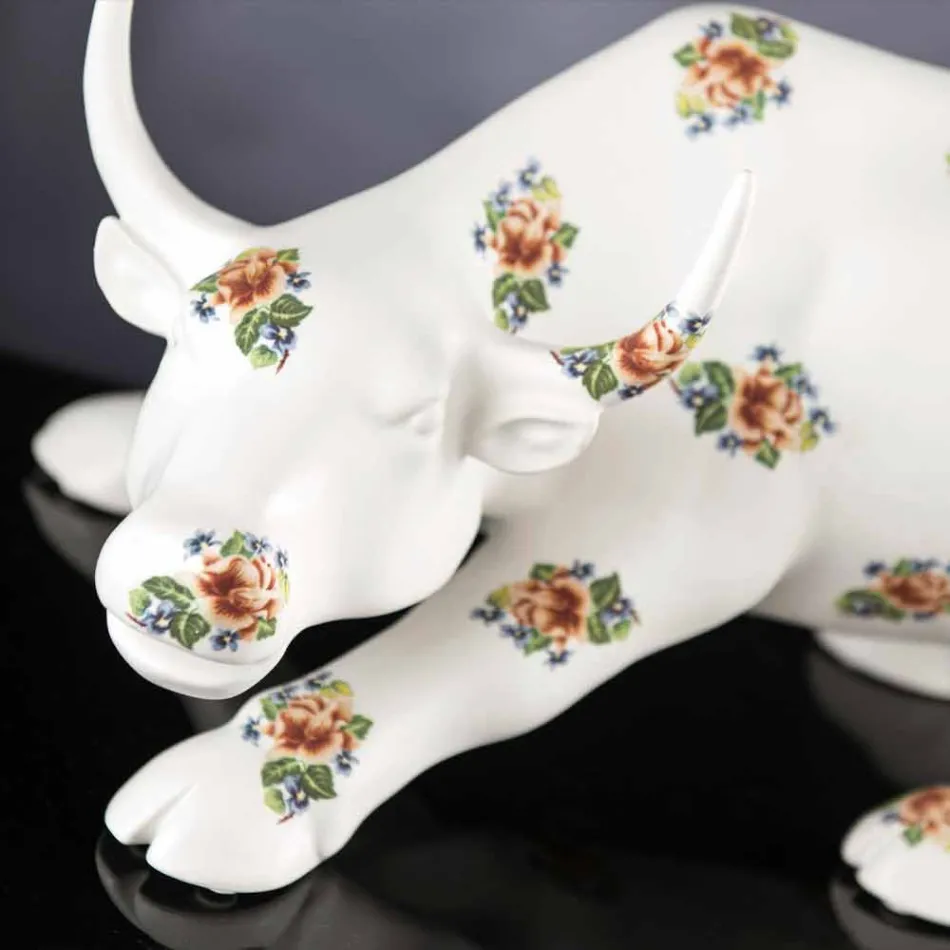 Handmade Ceramic Bull-Shaped Figurine Made in Italy - Bulino Viadurini