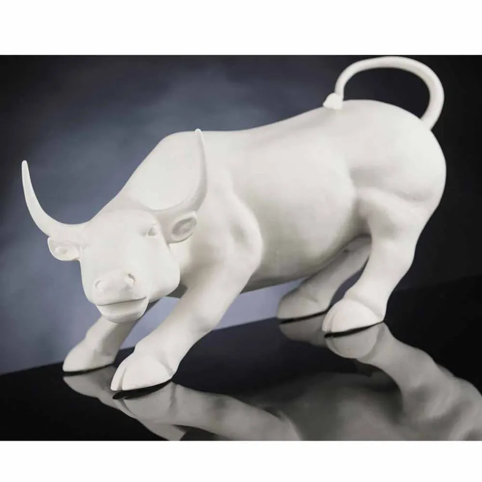 Handmade Ceramic Bull-Shaped Figurine Made in Italy - Bulino Viadurini