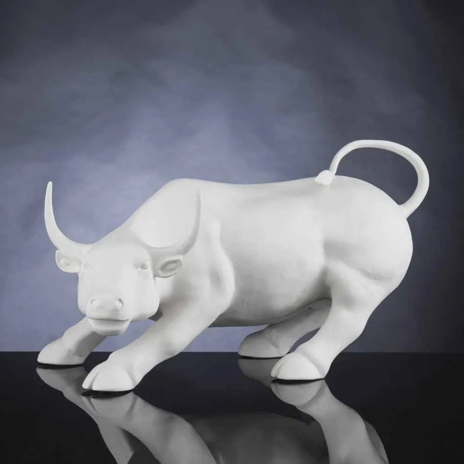 Handmade Ceramic Bull-Shaped Figurine Made in Italy - Bulino Viadurini